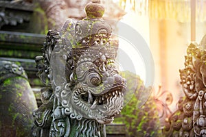 Balinese stone sculpture art and culture