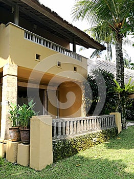 Balinese style resort hotel and gardens