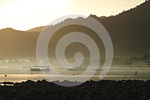 Balinese Sunrise in the Village of Pemuteran.