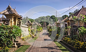 Balinese traditional village Penglipuran photo