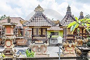 Balinese village in Kintamani, Bangli, Bali.