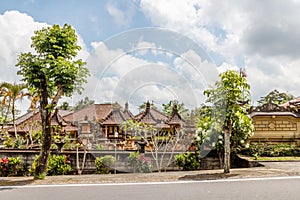 Balinese village in Kintamani, Bangli, Bali.