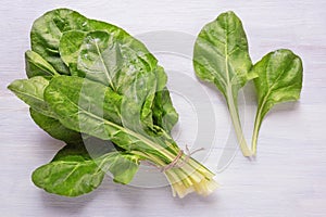 Balkan cuisine. Blitva ( chard leaves ) - popular leafy vegetables