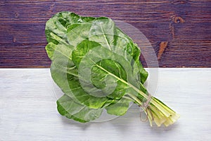 Balkan cuisine. Blitva ( chard leaves ) - popular leafy vegetables