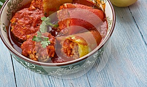 Balkan stuffed vegetables Dolmas