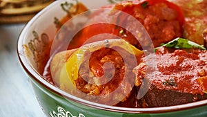 Balkan stuffed vegetables Dolmas