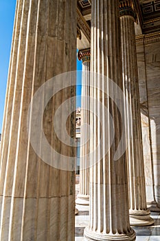 Grecian Columns at Athens University Entry