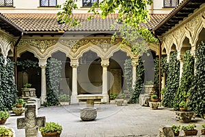 The Church of the Stavropoleos Monastery in Bucharest
