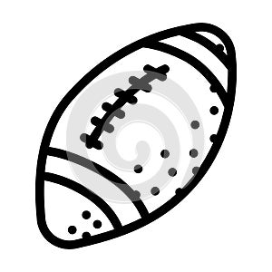 ball american football play accessory line icon vector illustration