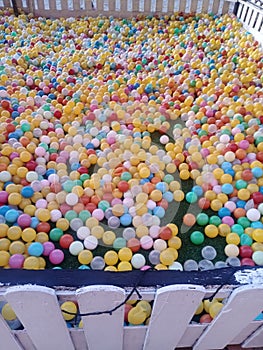 Ball bath, a playground for toddlers to train their motor nerve function