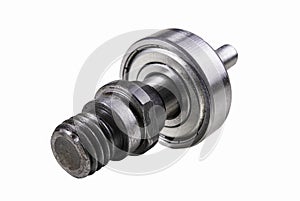 Ball bearing and metal axle. Spare parts for production machines