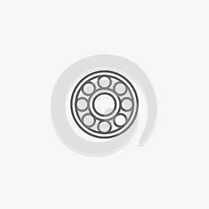 Ball bearing vector icon