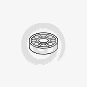 Ball bearing vector icon