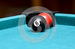 Ball behind the eight ball