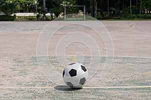 The ball on the center of field
