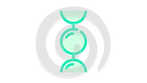 ball chain color icon animation