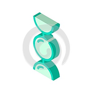 ball chain isometric icon vector illustration