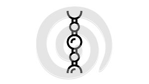 ball chain line icon animation