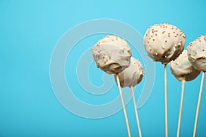 Ball chocolate cake, sweet cake-pop