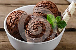 Ball coffee chocolate ice cream