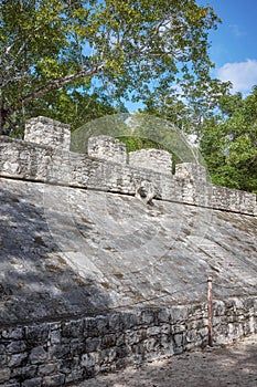 Ball court juego de pelota at Coba, Yucatan, Mexico photo