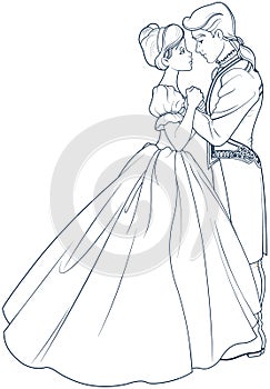 The Ball Dance of Cinderella and Prince