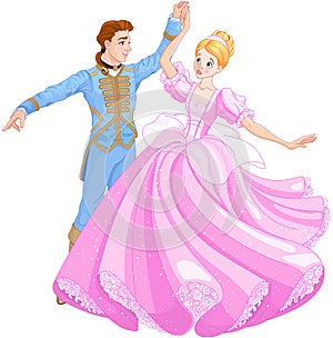 The Ball Dance of Cinderella and Prince