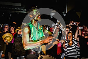 Ball de Diables on Correfoc in Cervera