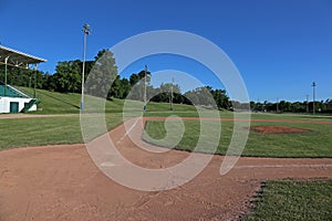 Ball Field and Grandstand