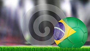 Ball in flag of Brazil