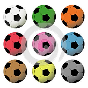 Ball for football with all color