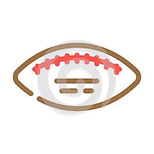 ball football game play accessory color icon vector illustration