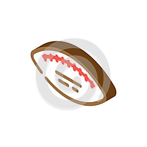 ball football game play accessory isometric icon vector illustration