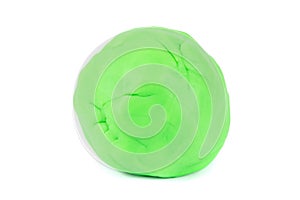 Ball of green ball of play doh photo