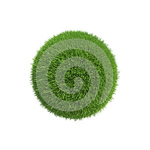 A ball of green grass