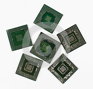 Ball Grid Array BGA chips badly desoldered and ruined. Consequ