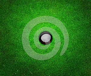Ball in Hole Golf Background