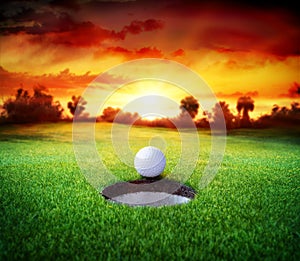 Ball In Hole - Golfing - Target