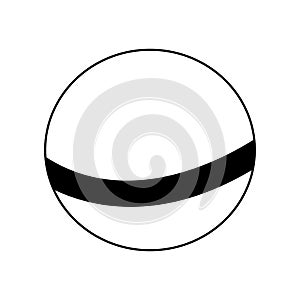 Ball icon image, flat design