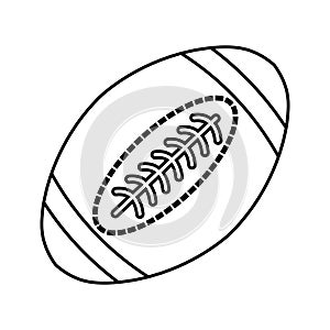 Ball icon vector. American football ball illustration sign. Sport symbol or logo.