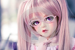 Ball jointed doll butterfly eyes photo