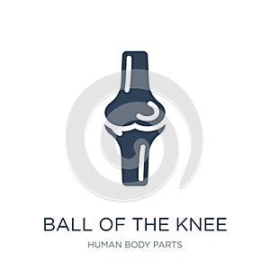 ball of the knee icon in trendy design style. ball of the knee icon isolated on white background. ball of the knee vector icon