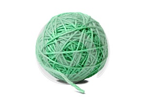 Ball on knitting yarn