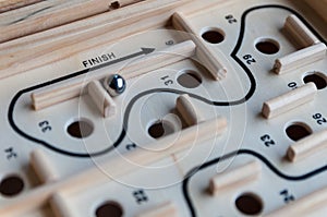 Ball in the labyrinth