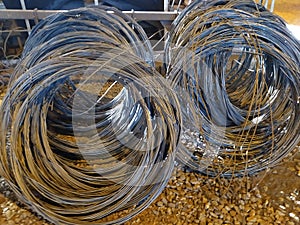 Ball of metal wire for industrial slinging photo