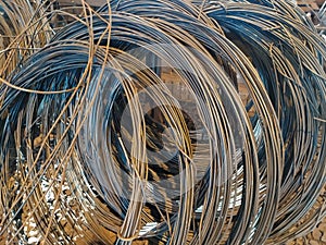 Ball of metal wire for industrial slinging photo