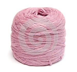 Ball of pink yarn