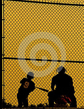 Ball players abstract photo