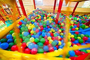 Ball pool in the playroom