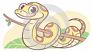 Ball Python trembling knocks jungle vector